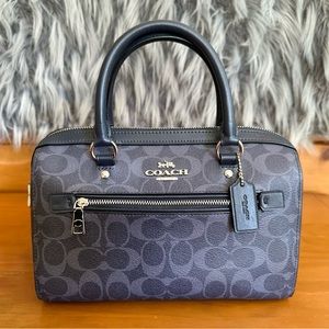 COACH ROWAN SATCHEL IN SIGNATURE CANVAS